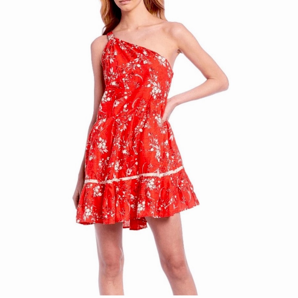 Free People All Mine Mini Dress Red Women's